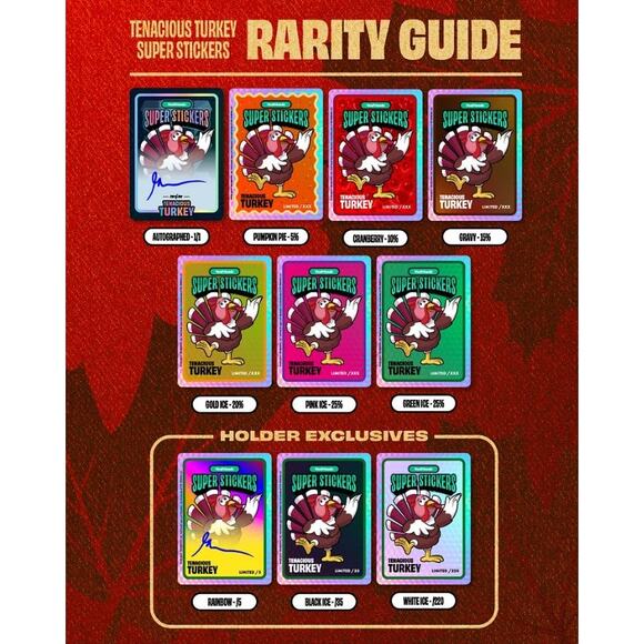 NFT EXCLUSIVE Veefriends Tenacious Turkey Gold Ice Super Sticker(2023) CGC 10 - Picture 2 of 3